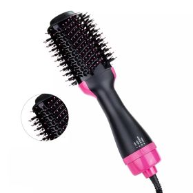 Multifunctional Hot Air Comb 2-in-1 Hair Straightening Curler Wet And Dry; Straightening Hot Air Brush With Anti-Scald Feature