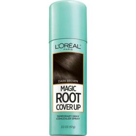 L'Oreal Paris Magic Root Cover Up Temporary Concealer Spray for Gray;  Dark Brown;  2 oz