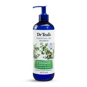 Dr Teal's Essential Oil Volumizing Daily Shampoo with Eucalyptus & Spearmint;  16 fl oz