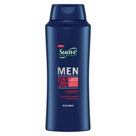 Suave Men 2 in 1 Thick & Full Shampoo Plus Conditioner;  28 fl oz