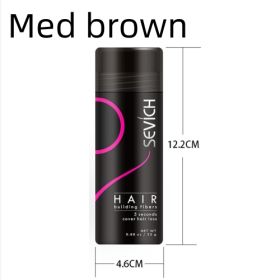 Powder Extension Thinning Thickening Hair Growth (option: Med brown-25G)