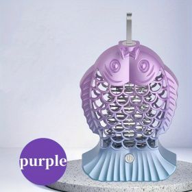 Electric Shock Mosquito Killer Lamp; Household Mosquito Trap Rechargeable Three-in-one Mosquito Killer; Mosquito Catcher Lamp; Children Can Use (Color: Purple)