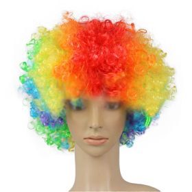 Colorful Clown Costume Wig - Multicolored Clown Wig Costume Accessories for Kids and Adults (Color: Coloured)