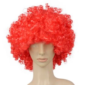 Colorful Clown Costume Wig - Multicolored Clown Wig Costume Accessories for Kids and Adults (Color: Red)