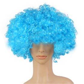 Colorful Clown Costume Wig - Multicolored Clown Wig Costume Accessories for Kids and Adults (Color: Light Blue)