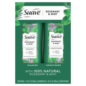 Suave Rosemary and Mint Invigorating Shampoo and Conditioner Set;  18 oz;  2 Pack (Brand: Suave)