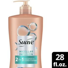 Suave Micellar Infusion 2-in-1 Shampoo and Conditioner For All Hair Types;  28 fl oz (Brand: Suave)